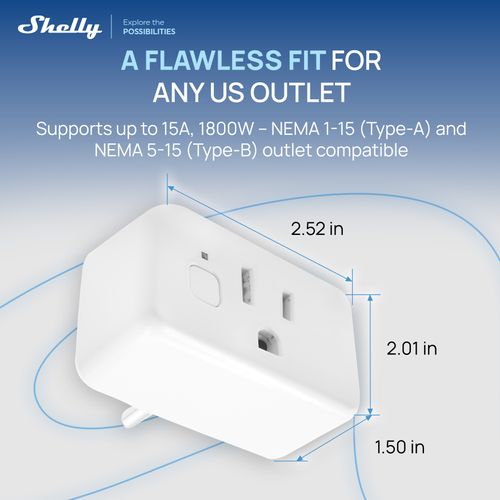 Main product image of Gen4 Wi-Fi Smart Plug with Power Monitoring (White)