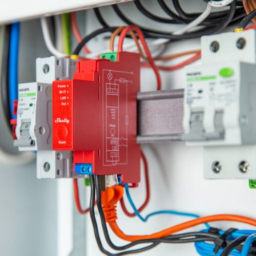 Main product image of Pro 1PM 1-Channel Smart Relay with Power Monitoring, DIN Rail, UL Listed