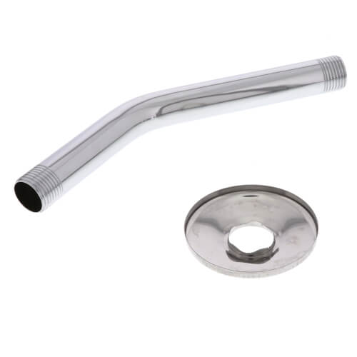 Main product image of 8" Chrome Plated Shower Arm & Stainless Steel Flange