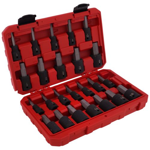 Main product image of 1/2" Drive Hex Impact Bit Socket Set, 24-Piece (1/4-3/4", 6-19mm)