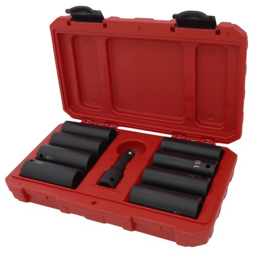 Main product image of 1/2" Drive Impact Lug Nut Socket Set (9-Piece)
