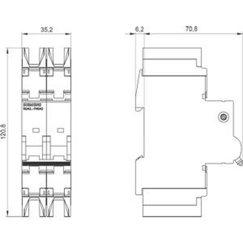 Main product image of SENTRON 6 Amp 2-Pole Miniature Circuit Breaker, C-Curve, 480Y/277V, 10kA
