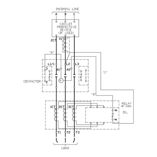 Main product image of Non-Reversing Motor Starter, 3 Ph, 55-250 Amp, Size 5 (120V), 14LPU32AF