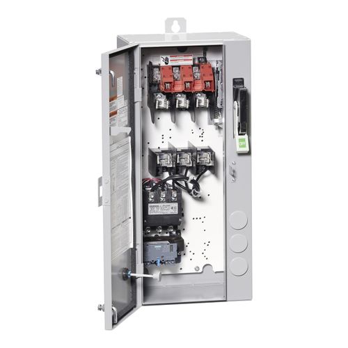 Main product image of Combination Motor Starter, size 2, 13-52 FLA, 60A Fusible Disconnect, NEMA 4/12, 120V, 17FUF92NF13