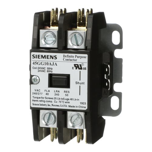Main product image of 1 Pole, 40 Amp, 208-240V Contactor, 45GG10AGA