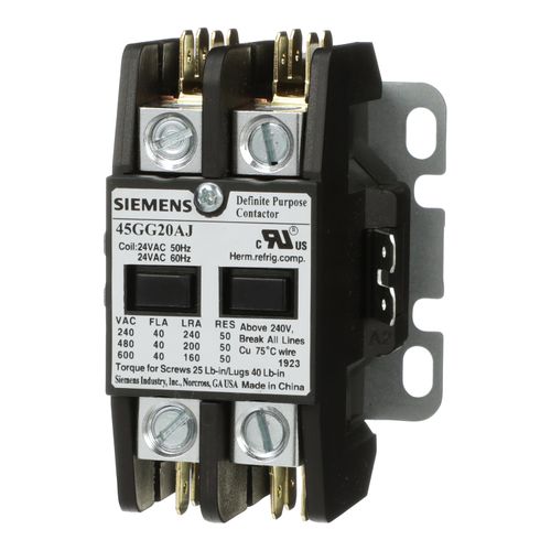 Main product image of 2 Pole, 40 Amp, 120V Contactor, 45GG20AF