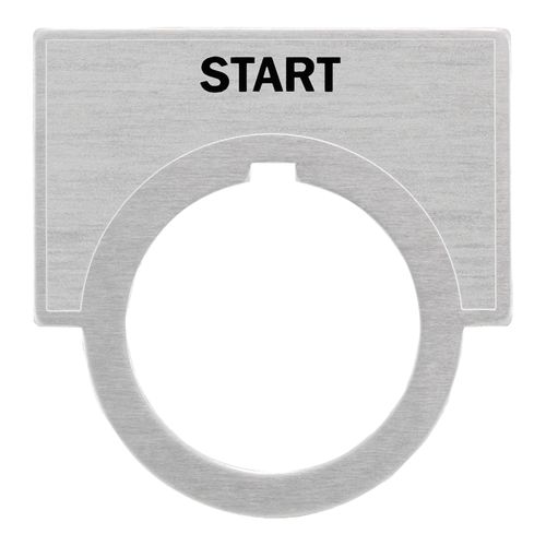 Main product image of "START" Inscribed Brushed Aluminum Legend Plate, 52NL03