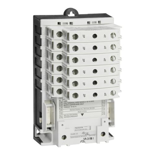 Main product image of 6 Pole, 30 Amp, 120V Normally Open Lighting Contactor, LCE00C006120A