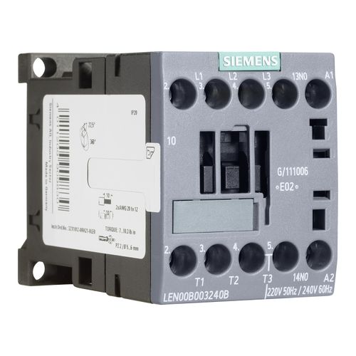 Main product image of 3 Pole, 20 Amp, 120V Normally Open Lighting Contactor, LEN00B003120B