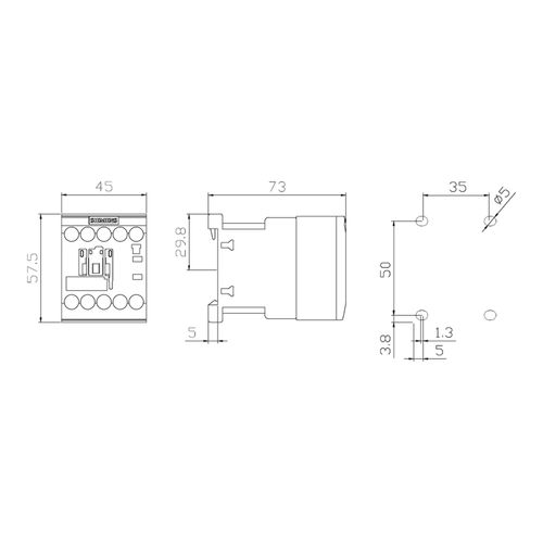 Main product image of 4 Pole, 20 Amp, 120V Normally Open Lighting Contactor, LEN00B004120B