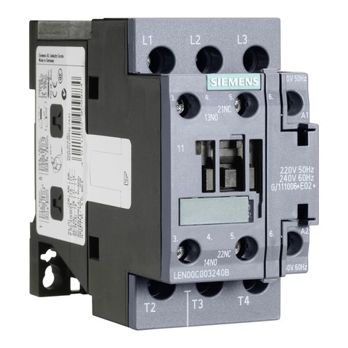 Main product image of 3 Pole, 30 Amp, 120V Normally Open Lighting Contactor, LEN00C003120B