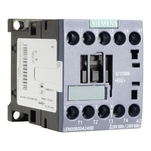 Main product image of 4 Pole, 30 Amp, 120V Normally Open Lighting Contactor, LEN00C004120B
