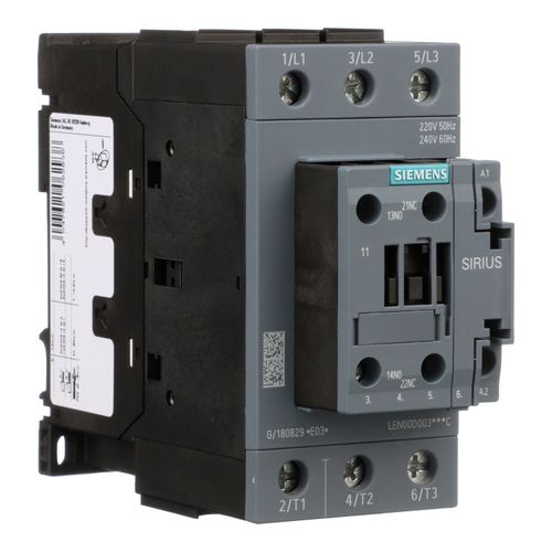 Main product image of 3 Pole, 60 Amp, 120V Normally Open Lighting Contactor, LEN00D003120C