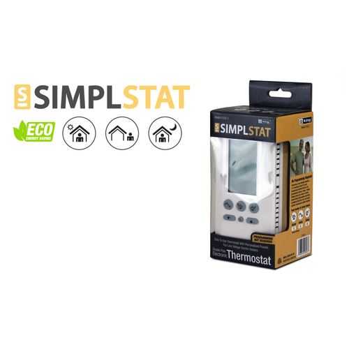 Main product image of SimplStat SP Non-Programmable Electronic Battery Powered Thermostat (120/240V, 16A)
