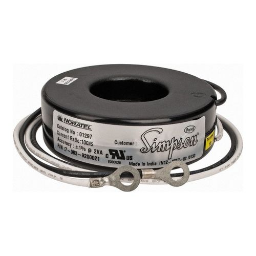 Main product image of 2 VA Burden, 100 Amp AC Input, 5 Amp AC Output, 50 to 400 Hz, Panel Meter Donut Current Transformer, 1297