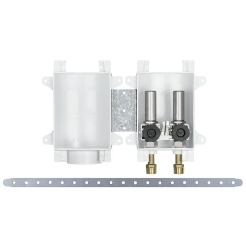 Main product image of OxBox Washing Machine Outlet Box w/ Mini-Rester Water Hammer Arresters Rough-In Pack - 1/2" Female Sweat, 696-G2313MR