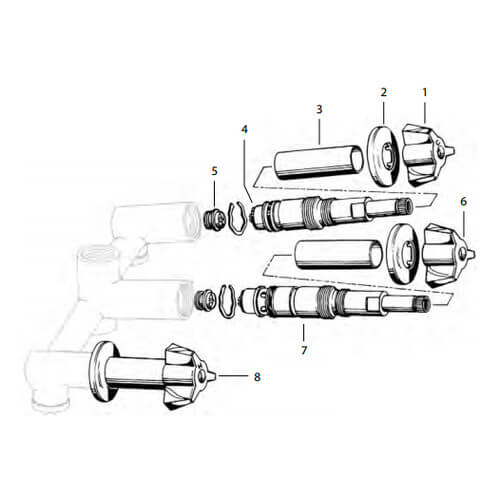 Main product image of American Standard Colony Tub/Shower Rebuild Kit