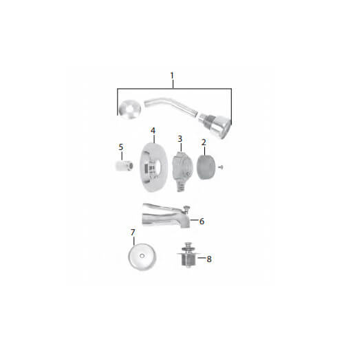 Main product image of Mixet Complete Kit Tub/Shower Rebuild Kit