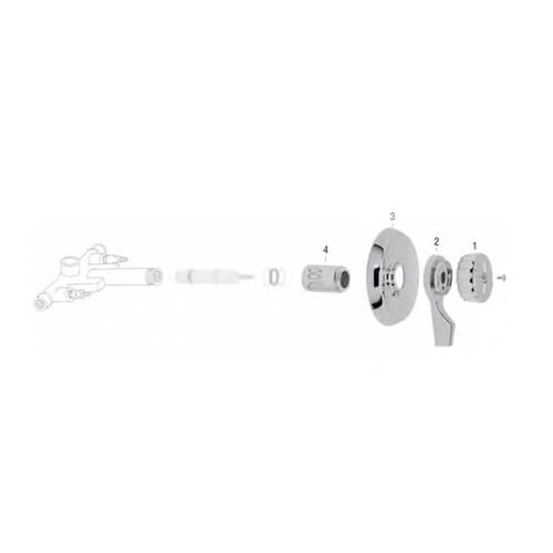 Main product image of Mixet Single Handle Tub/Shower Trim Kit