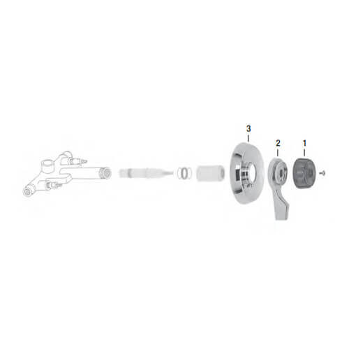 Main product image of Mixet Single Handle Tub/Shower Trim Kit