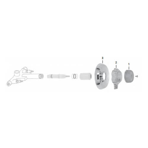 Main product image of Mixet Single Handle Tub/Shower Trim Kit