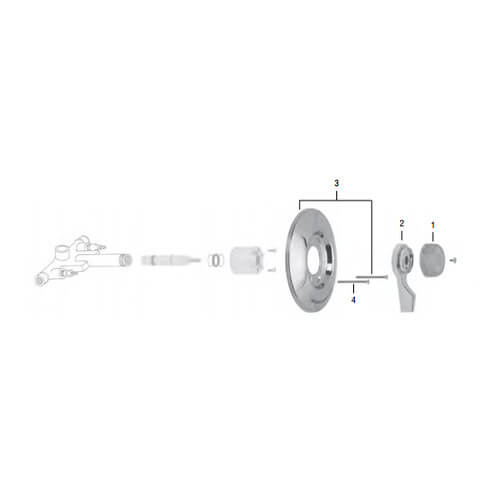 Main product image of Mixet Single Handle Tub/Shower Trim Kit