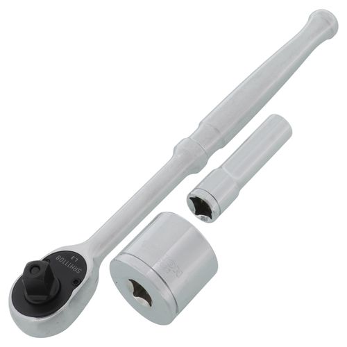 Main product image of 3/8" Drive 6-Point Socket and Ratchet Set, 73-Piece (1/4-1", 6-24mm)