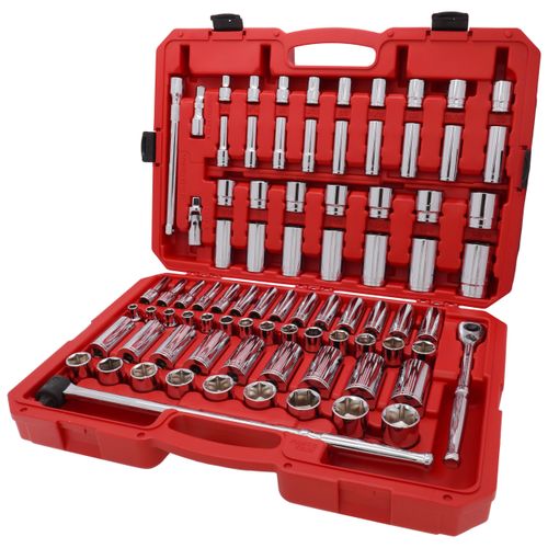 Main product image of 1/2" Drive 6-Point Socket and Ratchet Set, 83-Piece (3/8 - 1-5/16", 10-32mm)