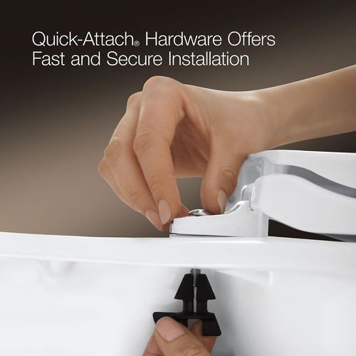 Main product image of Brevia Quick-Release Elongated Toilet Seat (White), K-4774-0