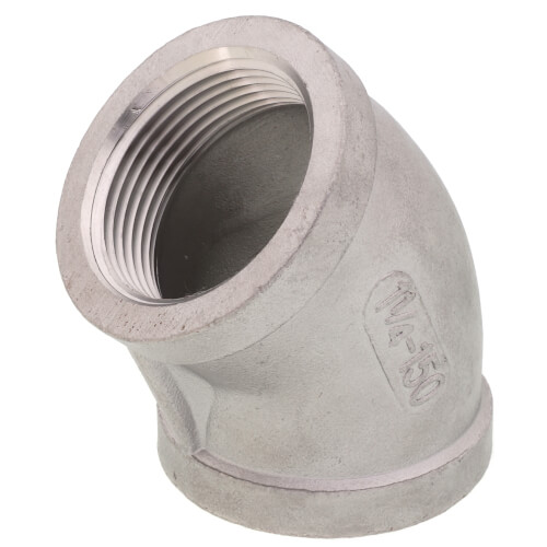 Main product image of T304 1-1/4" Stainless Steel 45-Degree Elbow