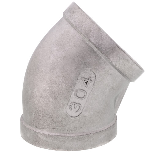 Main product image of T304 1-1/2" Stainless Steel 45-Degree Elbow