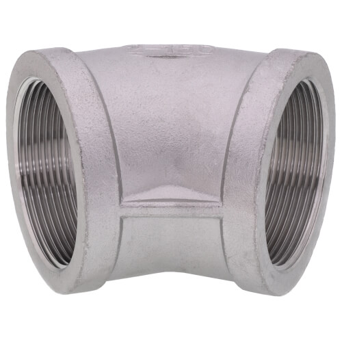 Main product image of T304 2" Stainless Steel 45-Degree Elbow