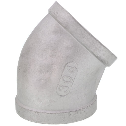 Main product image of T304 2" Stainless Steel 45-Degree Elbow