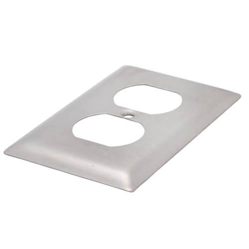 Main product image of 1-Gang Stainless Steel Duplex Receptacle Cover