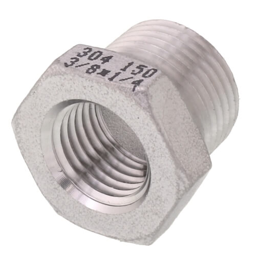 Main product image of T304 3/8" X 1/4" Stainless Steel Hex Bushing
