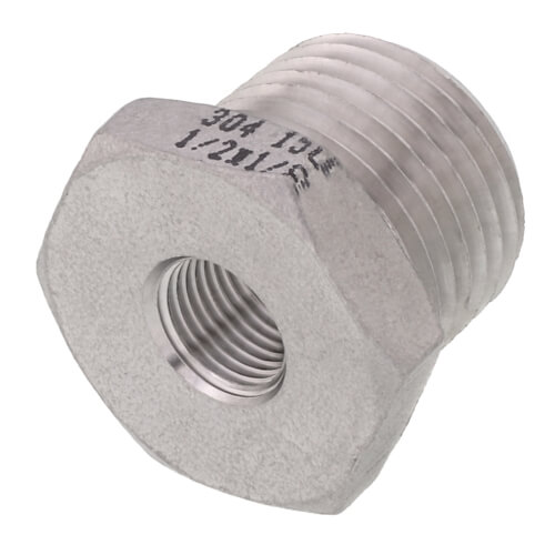 Main product image of T304 1/2" X 1/8" Stainless Steel Hex Bushing