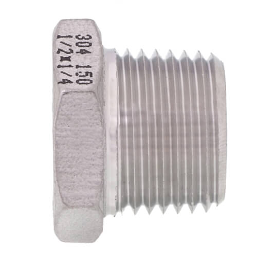 Main product image of T304 1/2" X 1/4" Stainless Steel Hex Bushing