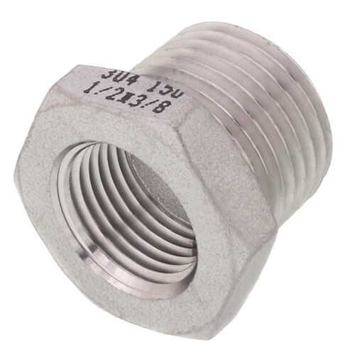 Main product image of T304 1/2" X 3/8" Stainless Steel Hex Bushing