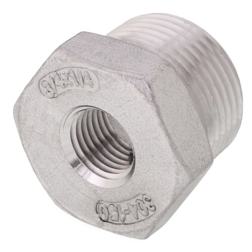 Main product image of T304 3/4" X 1/4" Stainless Steel Hex Bushing