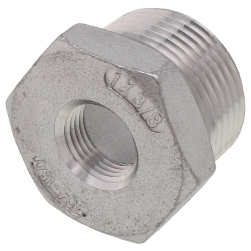 Main product image of T304 1" x 3/8" Stainless Steel Hex Bushing