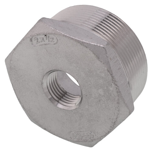 Main product image of T304 2" x 1/2" Stainless Steel Hex Bushing