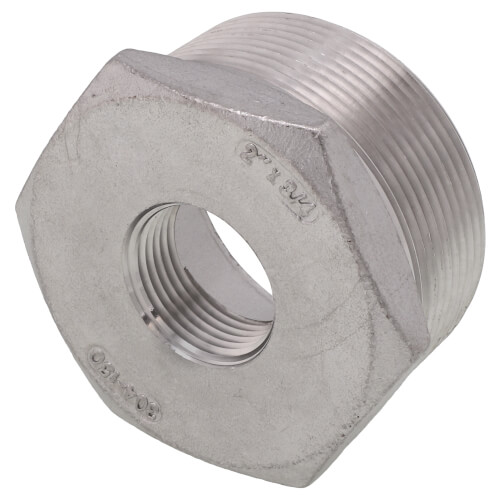 Main product image of T304 2" x 3/4" Stainless Steel Hex Bushing