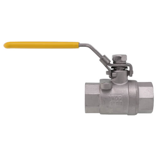 Main product image of 1/2" IPS Full Port 316 Stainless Steel 2-Piece Ball Valve
