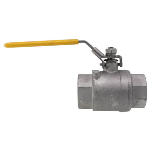Main product image of 1-1/4" IPS Full Port 316 Stainless Steel 2-Piece Ball Valve
