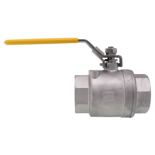 Main product image of 1-1/2" IPS Full Port 316 Stainless Steel 2-Piece Ball Valve