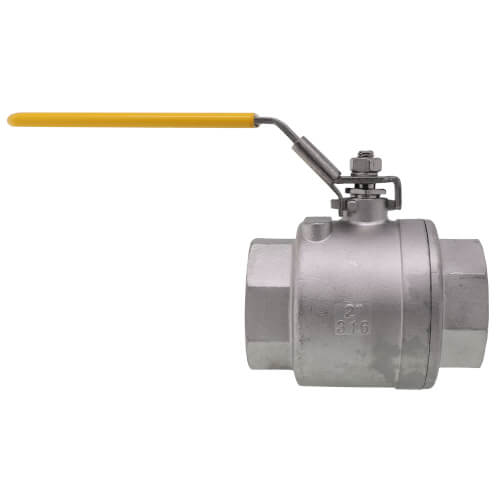 Main product image of 2" IPS Full Port 316 Stainless Steel 2-Piece Ball Valve