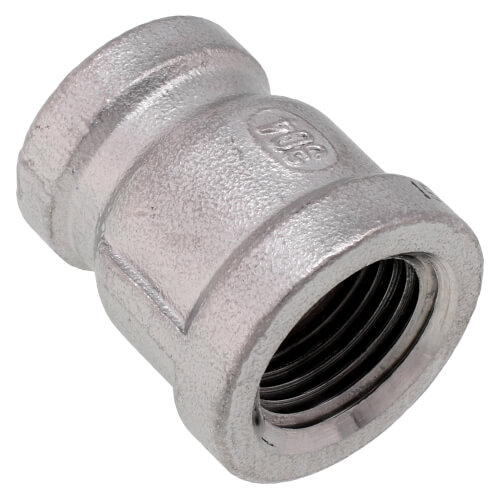 Main product image of T304 1/2" x 3/8" Stainless Steel Reducer Coupling