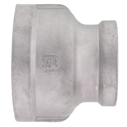 T304 2" x 1-1/4" Stainless Steel Reducer Coupling