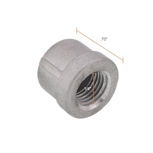 Main product image of T304 1/4" Stainless Steel Cap