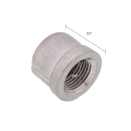 Main product image of T304 3/8" Stainless Steel Cap